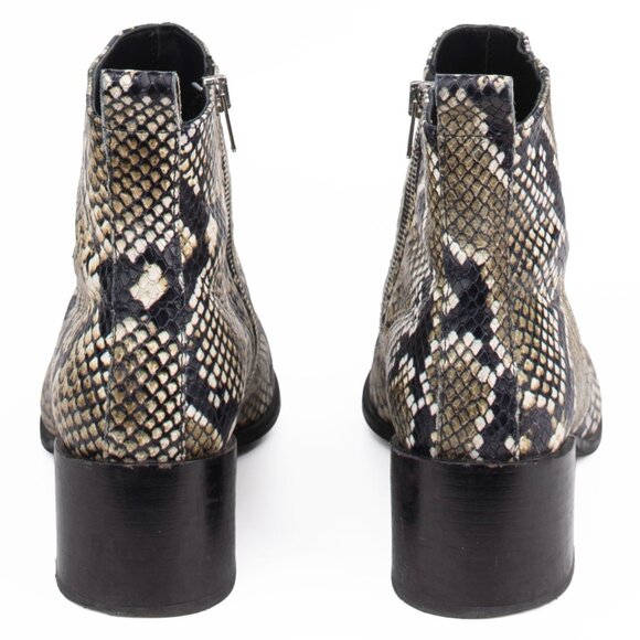 Everlane The Boss Boot Python Snakeskin Embossed Pointed Toe Boots Women's 8 - Picture 9 of 13